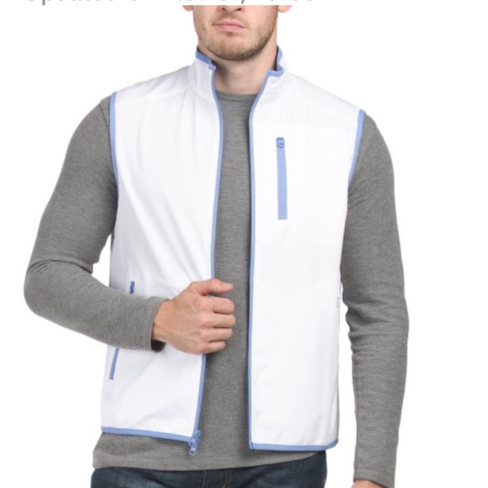 NEW⛳️ Tailorbyrd Men’s Performance Waterproof Vest White Small